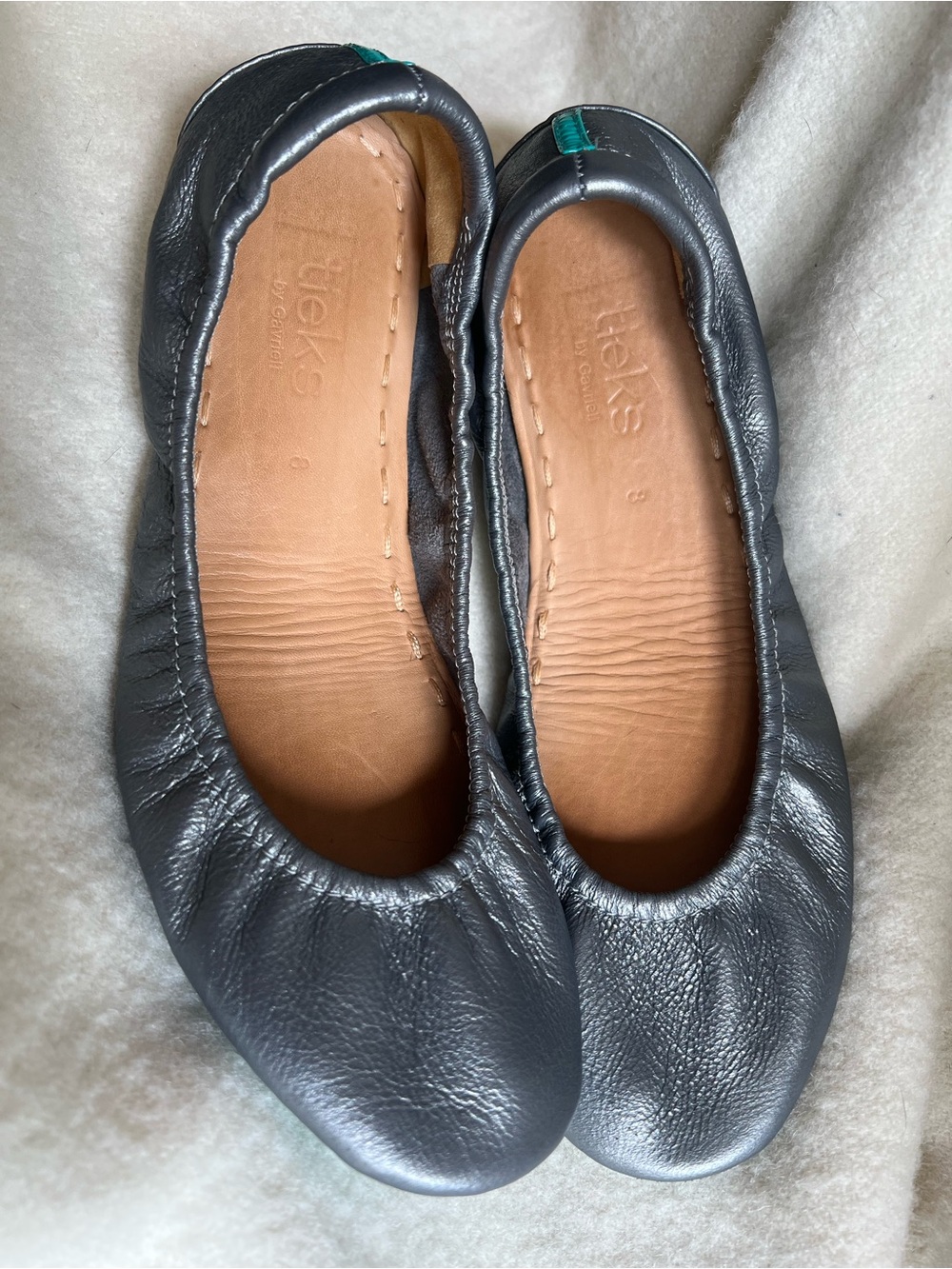 Tieks Size 8 Gunmetal